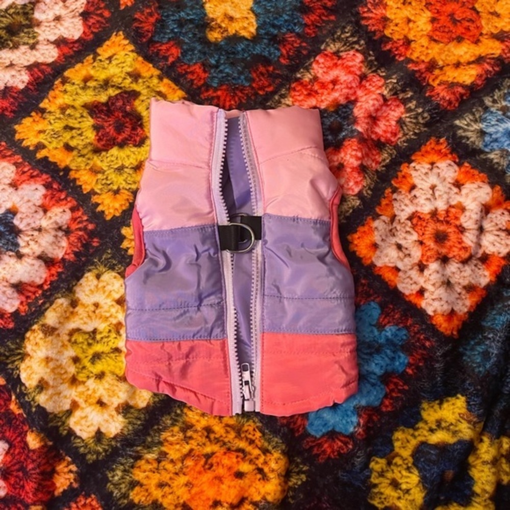 Color Block Pet Jacket